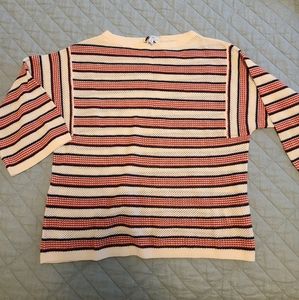 & Other Stories cropped boxy knit sweater wide sleeves size S